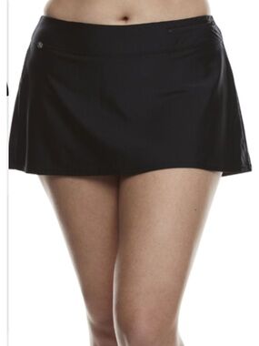 Tankini skirt size 22W black NWOT in excellent condition shiny 🌴🌴